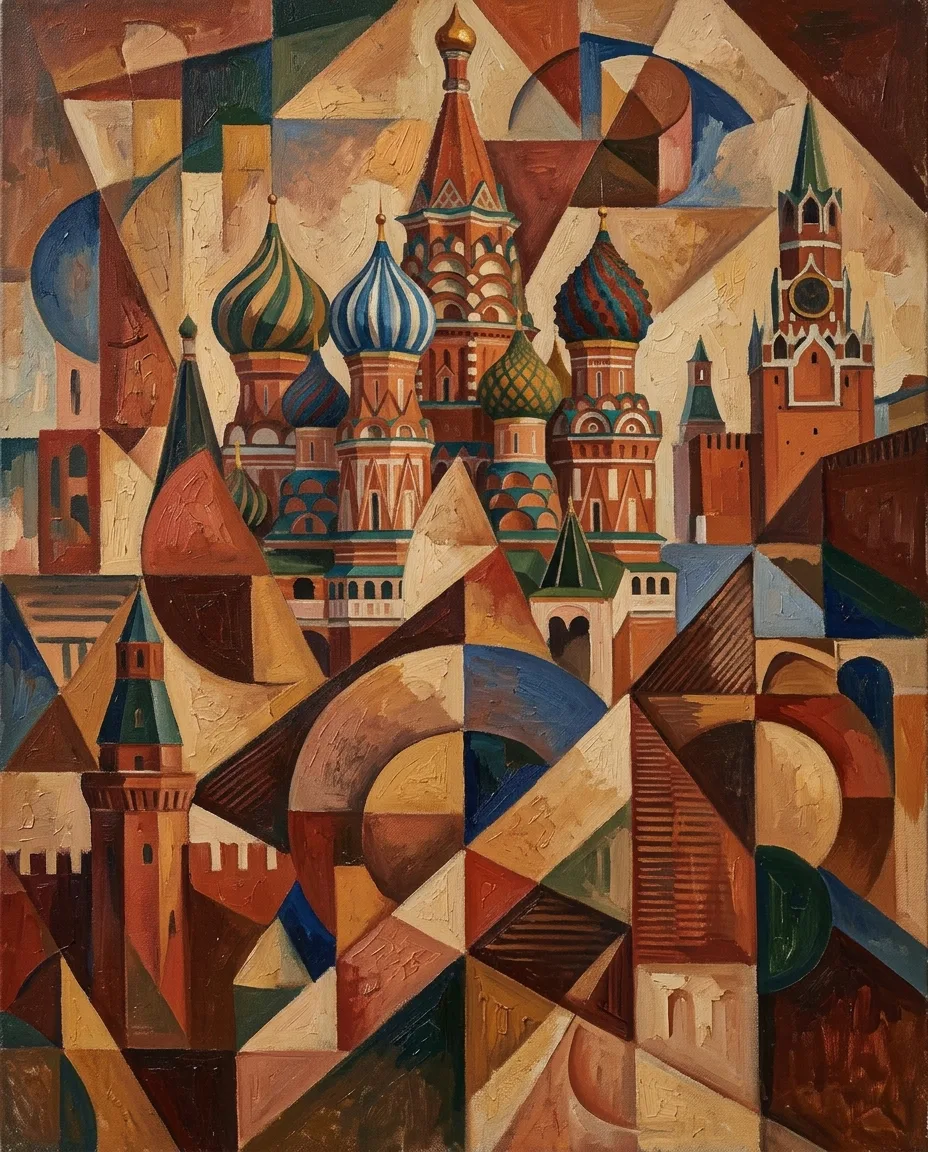 «Москва. Собор и кремль» — масло, 2024